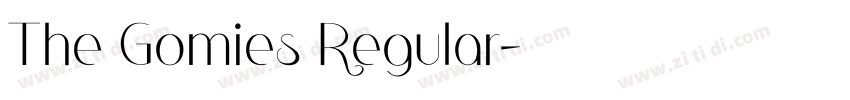The Gomies Regular字体转换